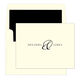 Elegant Ampersand Folded Note Cards - Raised Ink Image 1 of 4